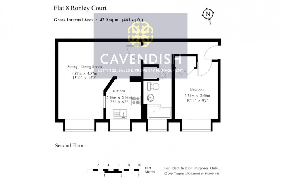 Floorplan for Ronley Court, Hillingdon Avenue, Sevenoaks