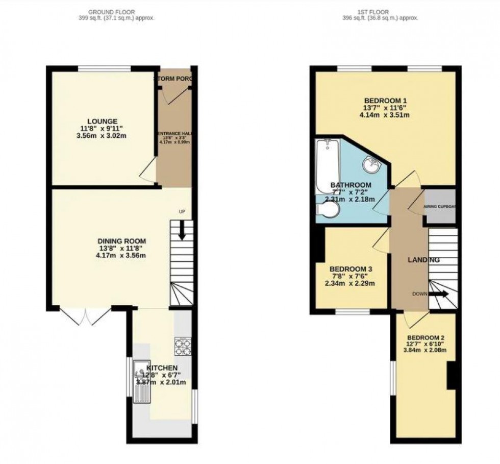 Floorplan for Greatness Road, Sevenoaks, Kent