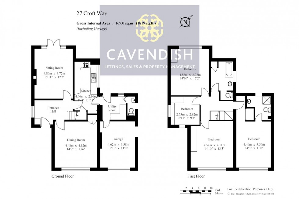 Floorplan for Croft Way, Sevenoaks