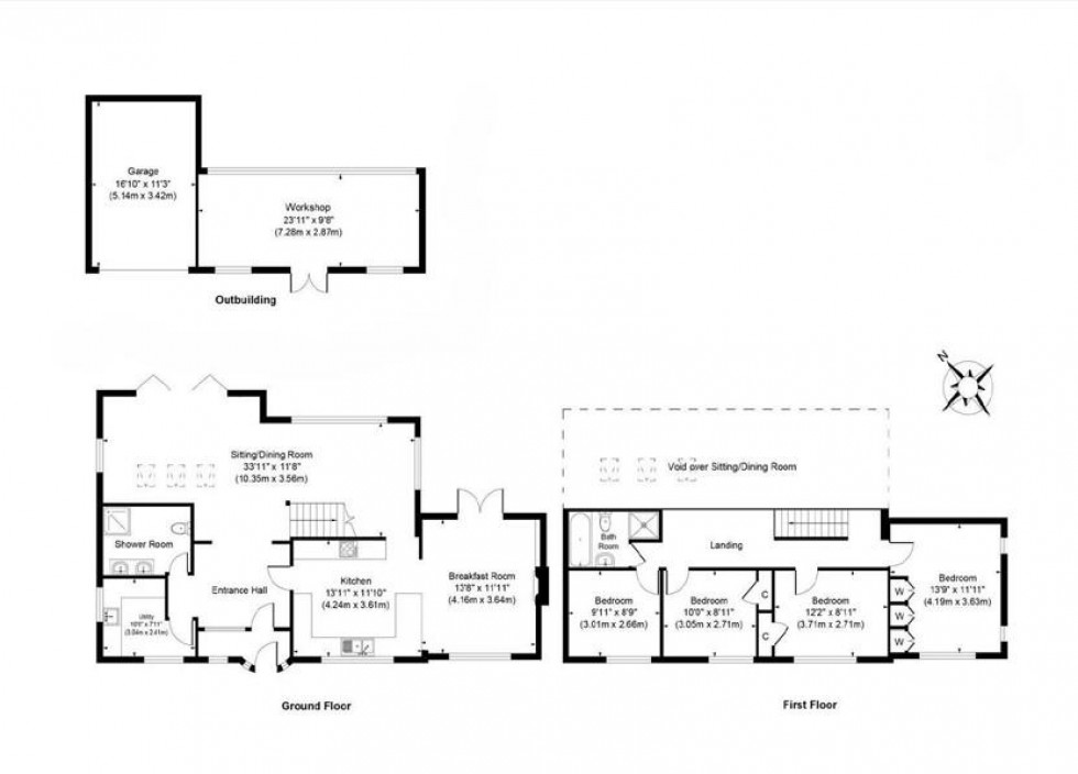 Floorplan for Chart Lane, Brasted Chart