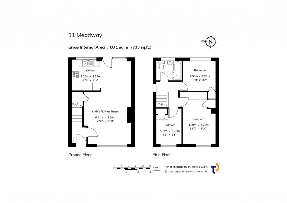 Floorplan for The Meadway, Sevenoaks